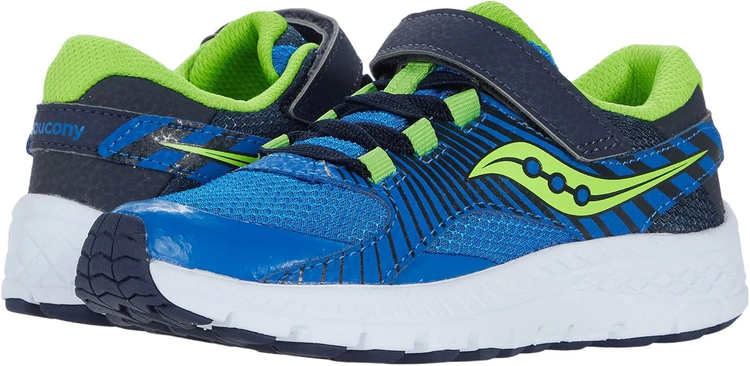 Saucony Velocer A/C Sneaker(Little Kid/Big Kid) Blue/Green 3 Little Kid M
