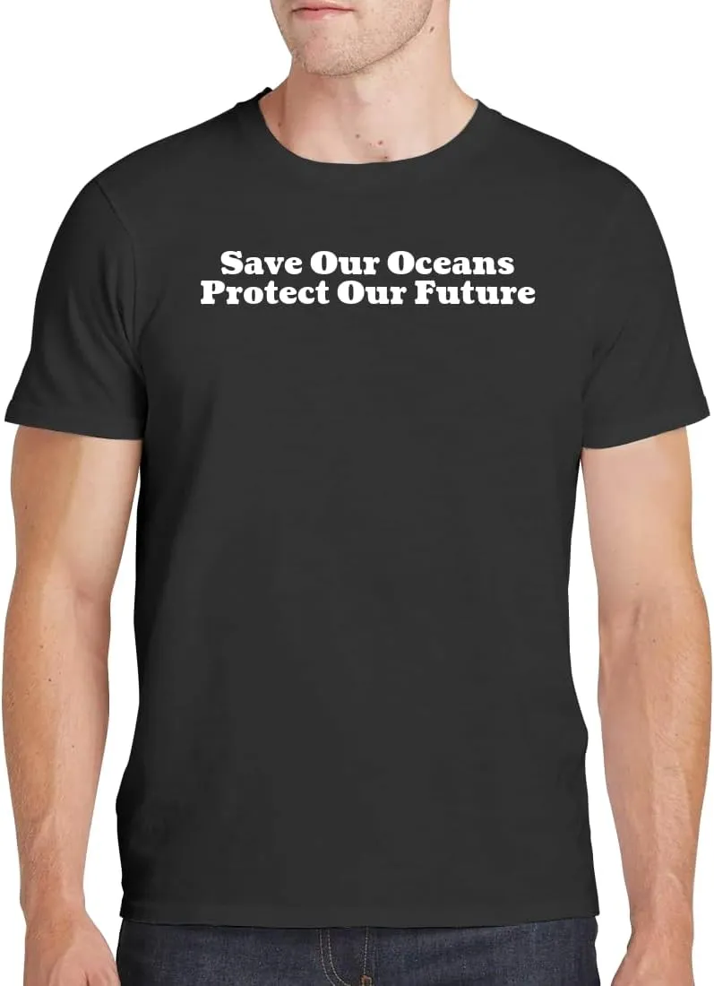 Save Our Oceans Protect Our Future - Men's Soft Comfortable Short Sleeve T-Shirt CP05