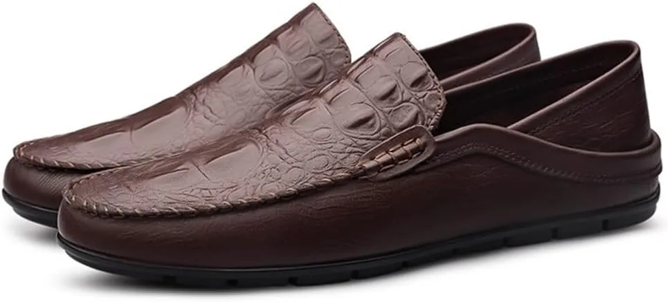 Simple Round Toe Loafer Shoes Flat Heel Comfortable Anti-Slip Prom Slip-on