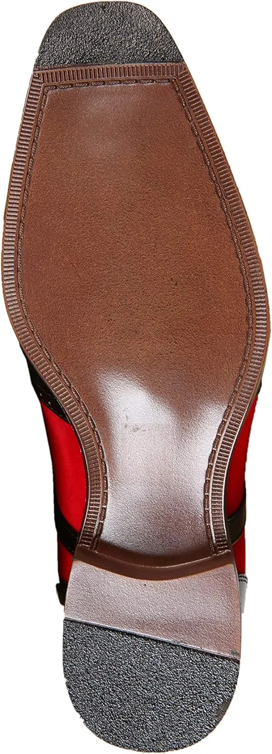 Sio Mens Two-Tone Suede Smooth Wingtip Oxford Dress Shoe: Style Brighton