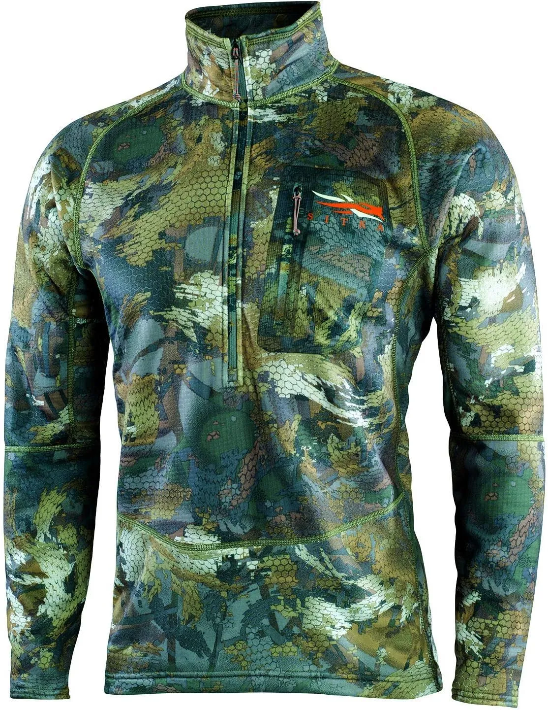 SITKA Gear Men's Grinder Half-Zip Insulated Waterfowl Concealing Hunting Pullover
