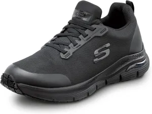 Skechers Arch Fit Work Leslie, Women's, Alloy Toe, Slip Resistant Low Athletic Slip On Work Shoe