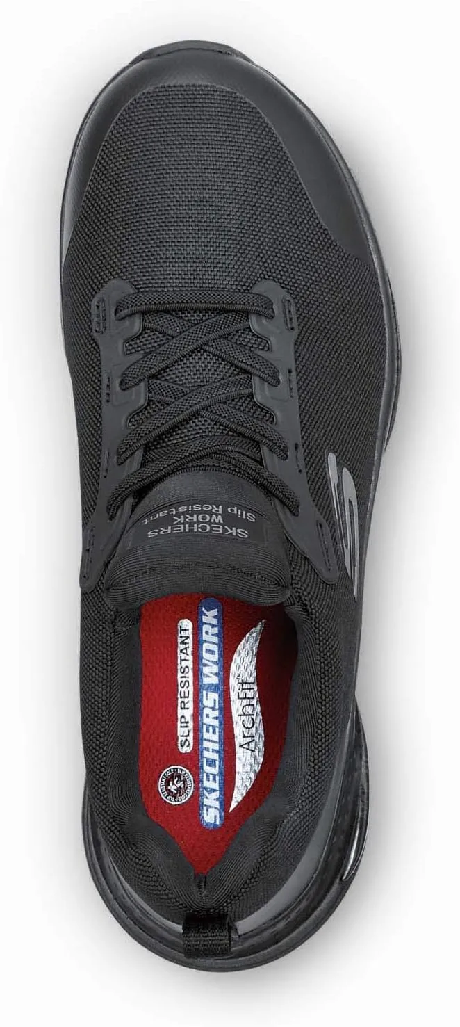 Skechers Arch Fit Work Leslie, Women's, Alloy Toe, Slip Resistant Low Athletic Slip On Work Shoe