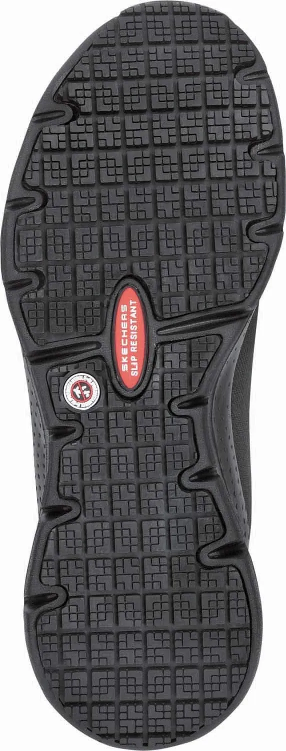 Skechers Arch Fit Work Leslie, Women's, Alloy Toe, Slip Resistant Low Athletic Slip On Work Shoe