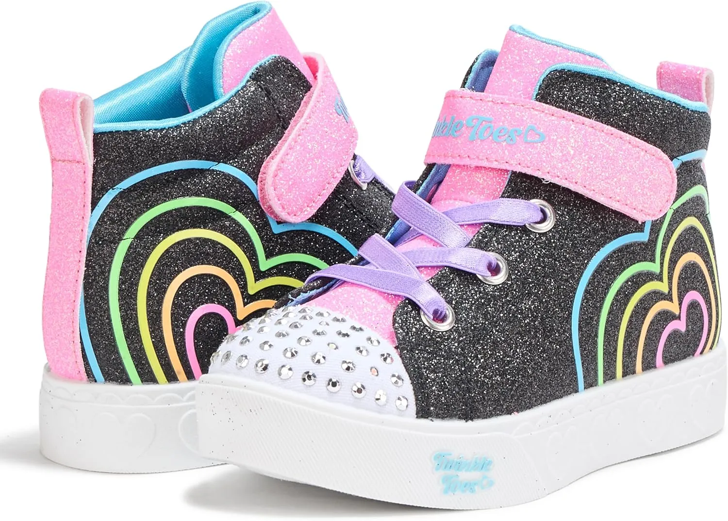 SKECHERS Girl's Steps-Heart Glow Sneaker