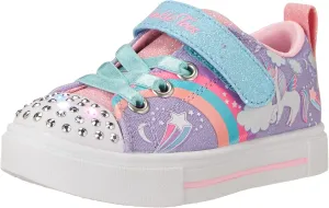 Skechers Unisex-Child Twinkle Sparks-Heather Char Sneaker