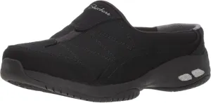 Skechers Womens Commute Carpool Heathered Deco Stitch Mule