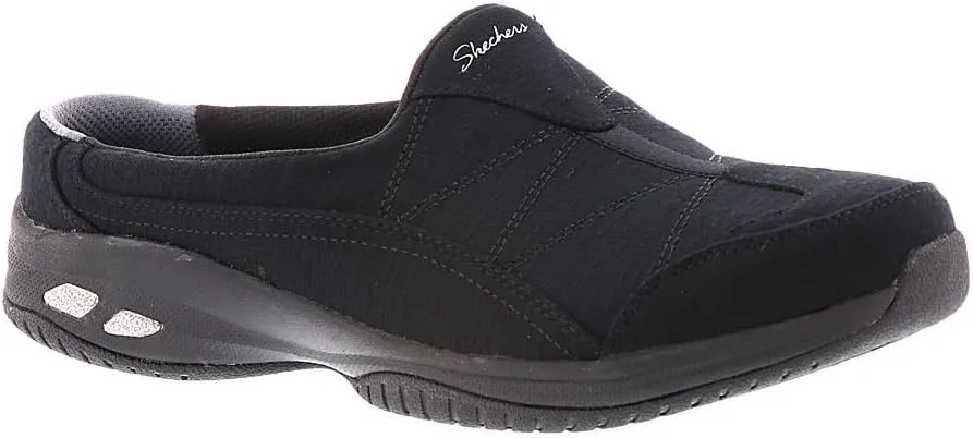 Skechers Womens Commute Carpool Heathered Deco Stitch Mule
