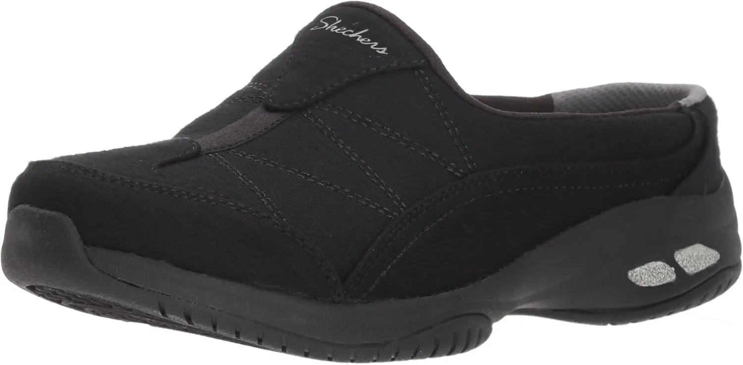 Skechers Womens Commute Carpool Heathered Deco Stitch Mule