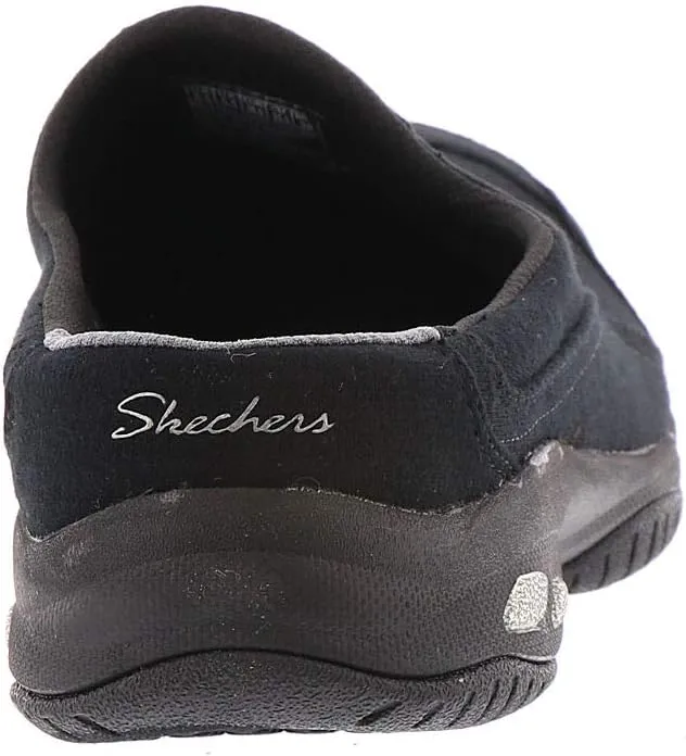 Skechers Womens Commute Carpool Heathered Deco Stitch Mule