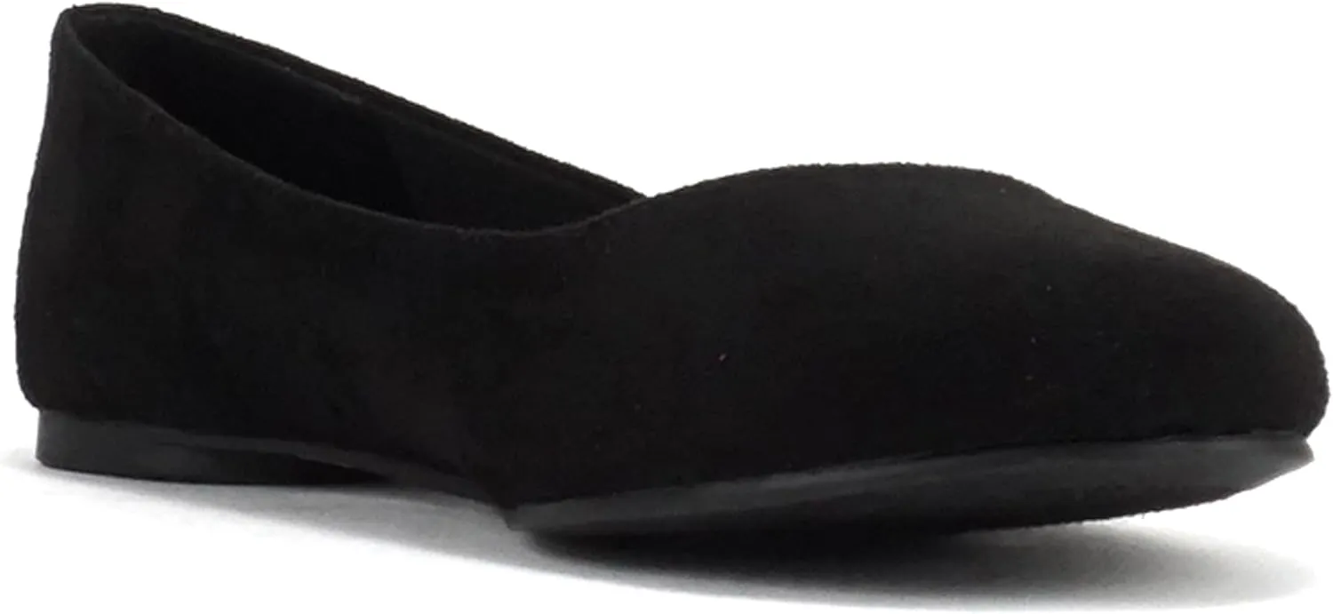Soda Kreme Comfortable Basic Shoes Women Ballet Flat Round Toe Gel Insole