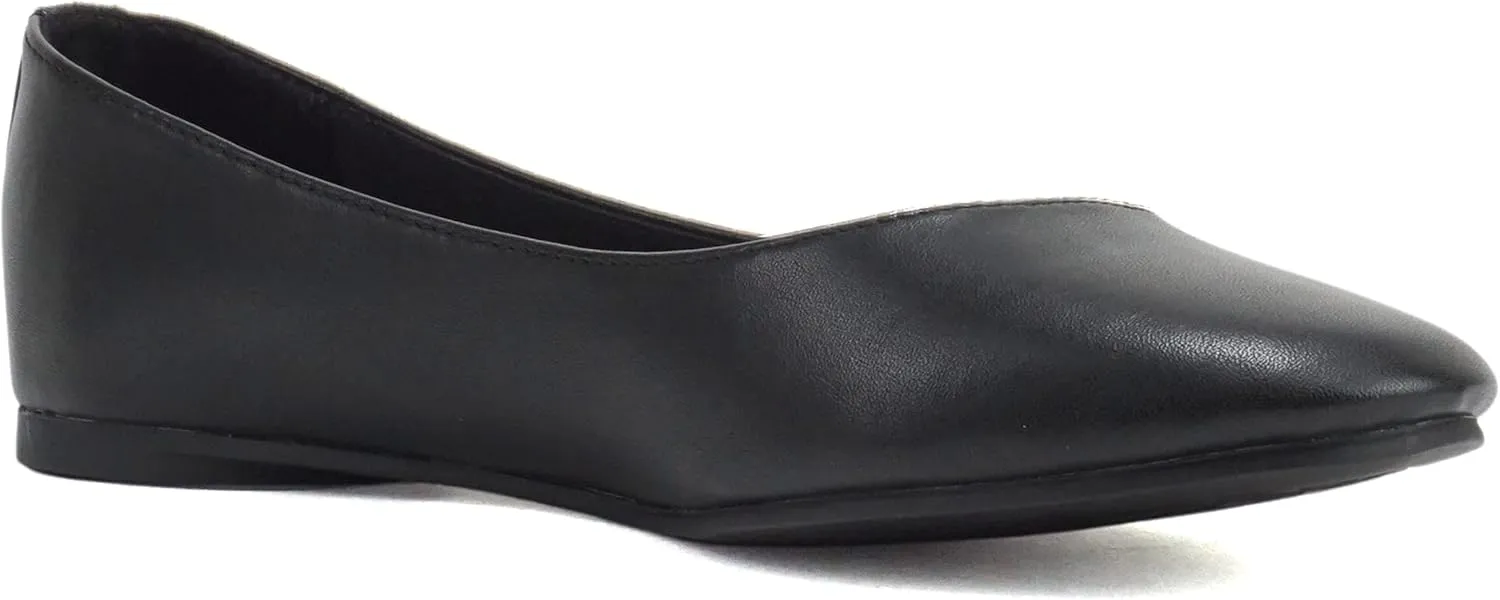 Soda Kreme Comfortable Basic Shoes Women Ballet Flat Round Toe Gel Insole