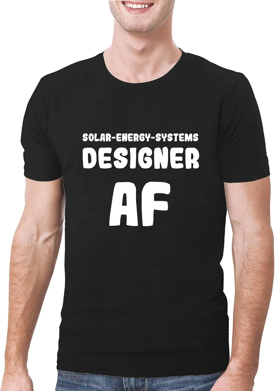 Solar-Energy-Systems Designer AF - A Soft & Comfortable Men's T-Shirt, Black, Small