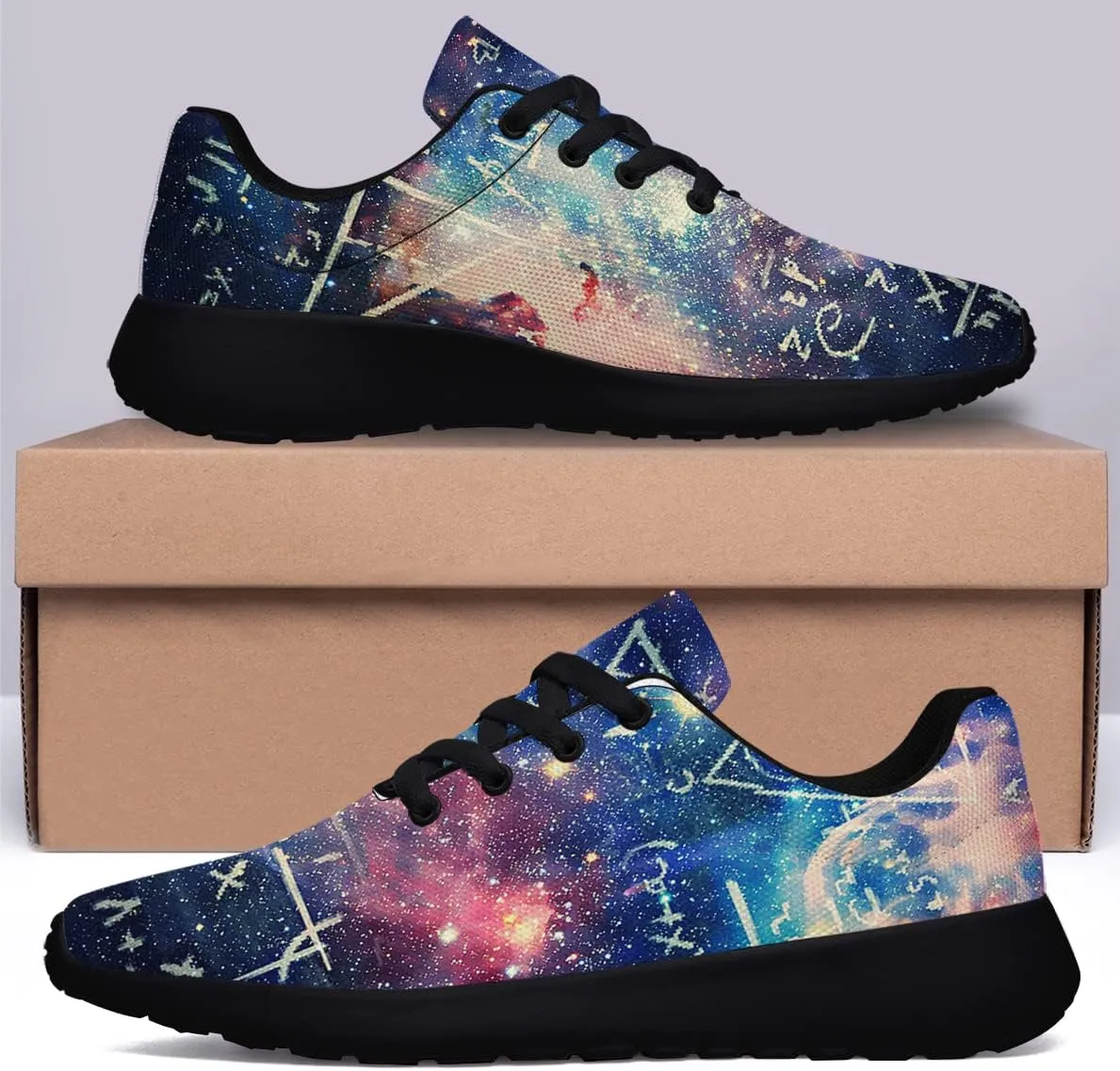 Sonzj-II Math Shoes for Women Men Mathematicians Teacher Lover Walking Tennis Running Sneakers Best Math Teacher Gift