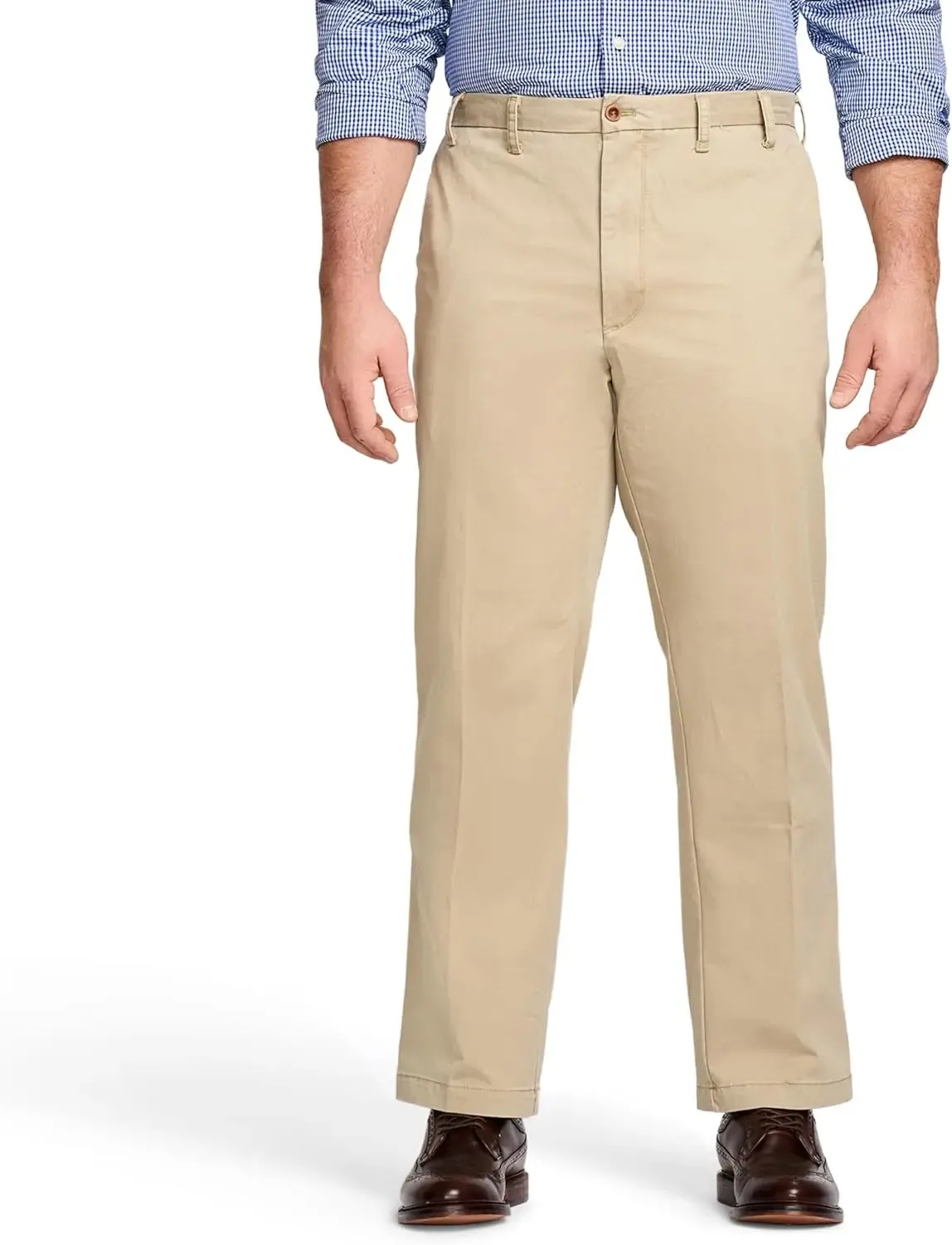Sport Flex Big Men's Flat Front Pants