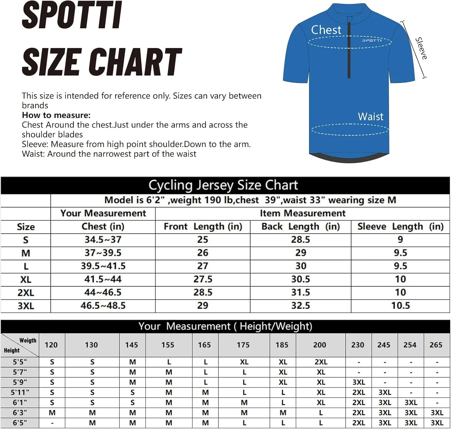Spotti Men's Cycling Bike Jersey Short Sleeve with 3 Rear Pockets- Moisture Wicking, Breathable, Quick Dry Biking Shirt