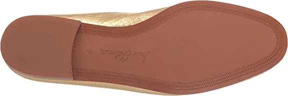 Stack Weekly deal Heel Toe Loafers Slip Sam Loraine Boa Almond Metallic On Edelman Wide Gold Weekly deal