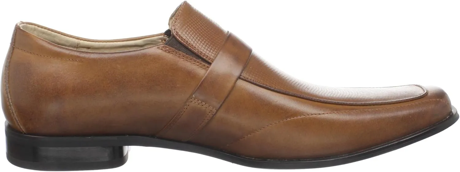 STACY ADAMS Men's Beau Moc Toe Bit Slip-On Loafer