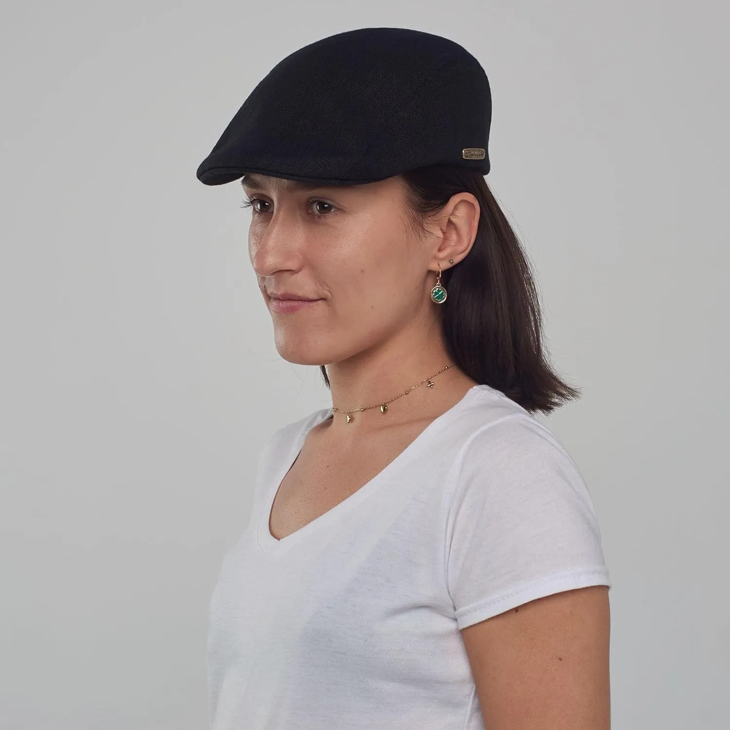 Sterkowski Gecko Cap | 100% Linen Flat Cap for Men and Women | Breathable Summer Ivy League Cap without Lining