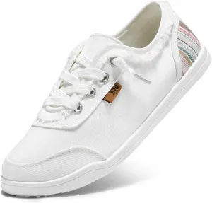 STQ Women Slip On Shoeswith Orthopedic Insole Low Top Classic Fashion Canvas Sneakers | Plantar Fasciitis Shoes