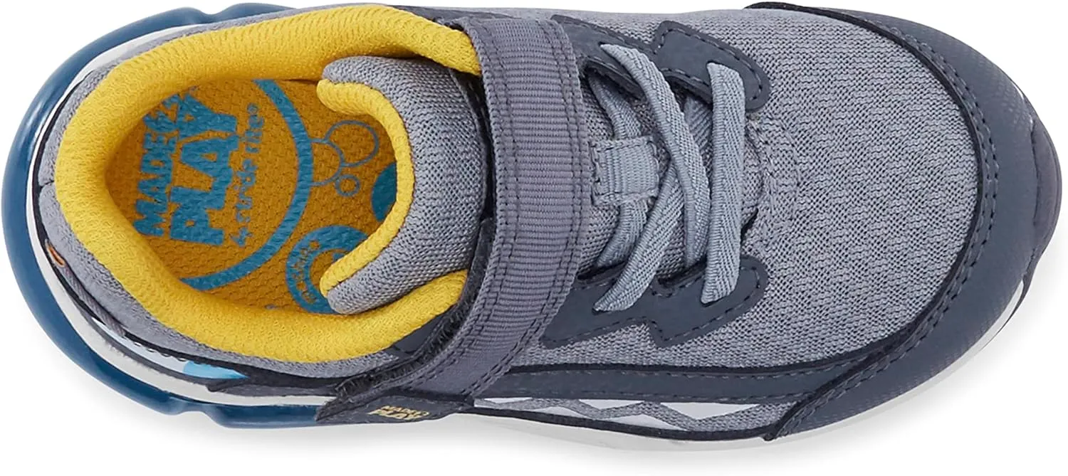 Stride Rite Unisex-Child M2p Lighted Reptile Light-Up Sneaker