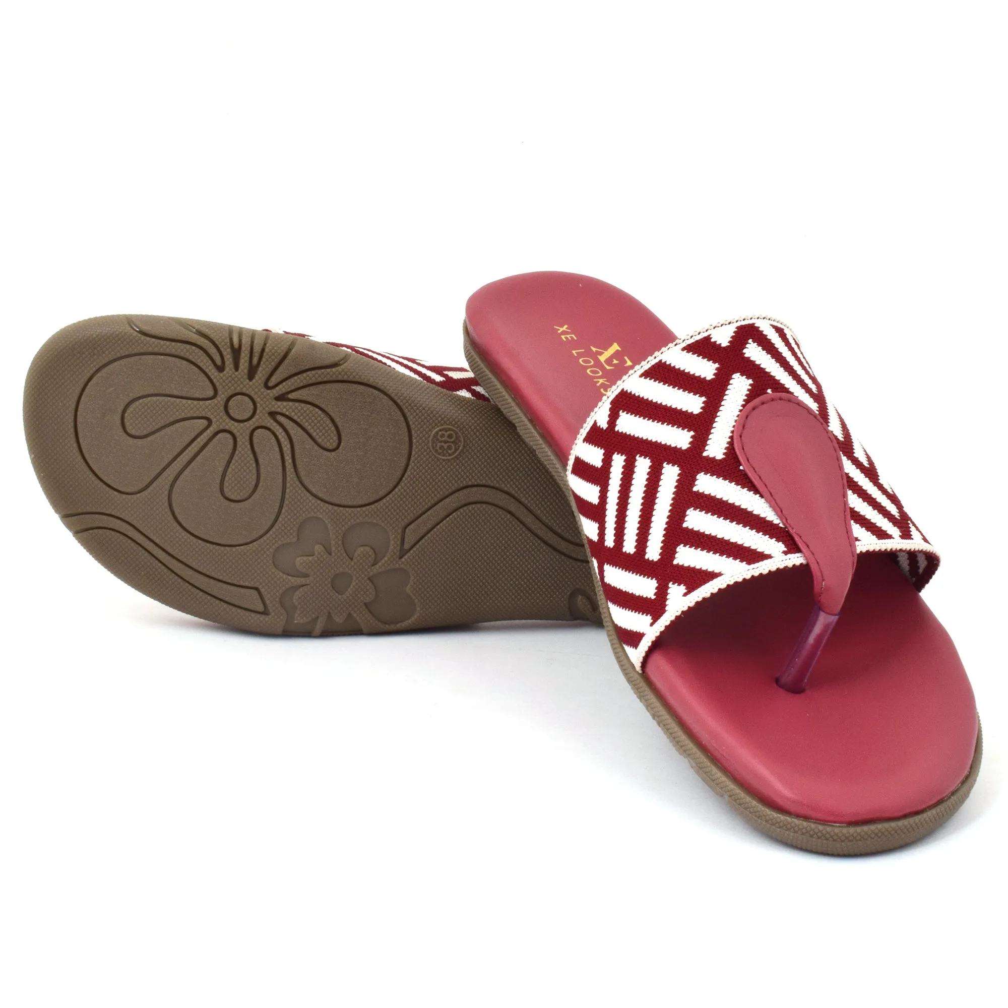 Stylish Pattern Design Soft & Comfortable Arba Flat Slippers