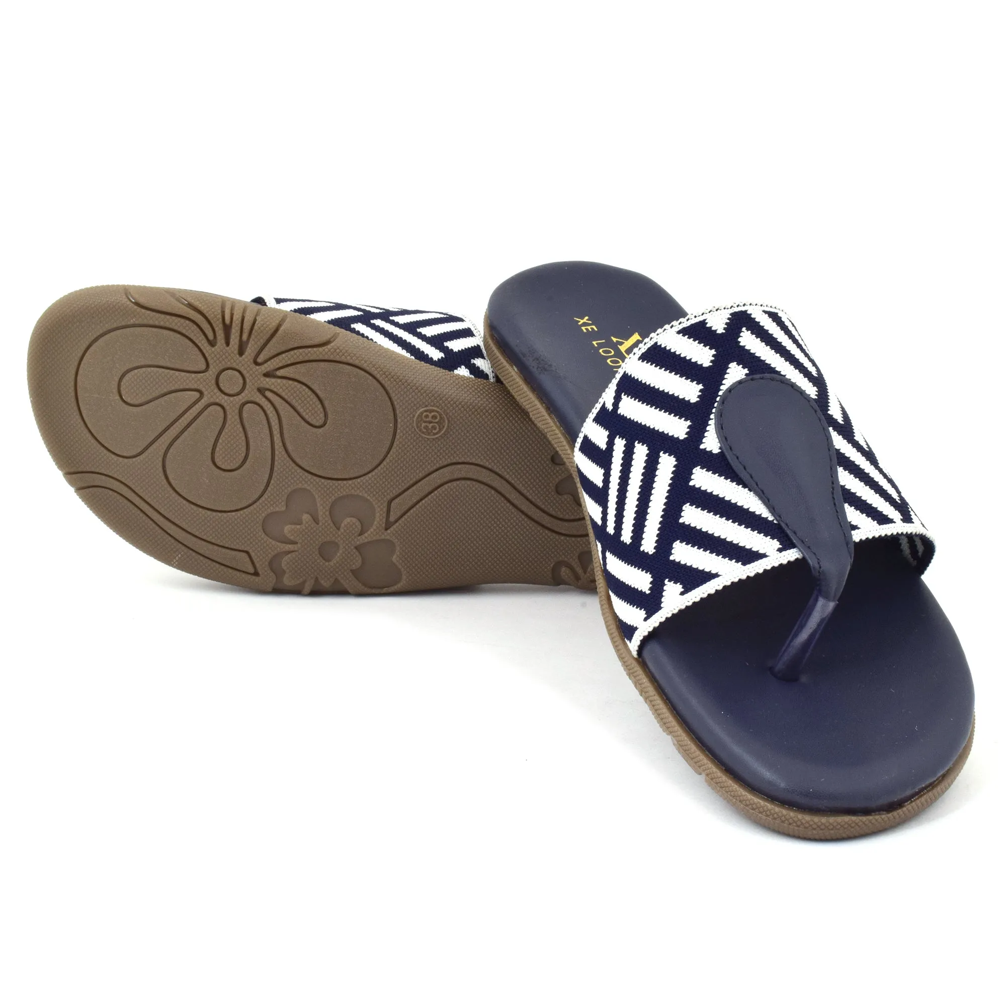 Stylish Pattern Design Soft & Comfortable Arba Flat Slippers