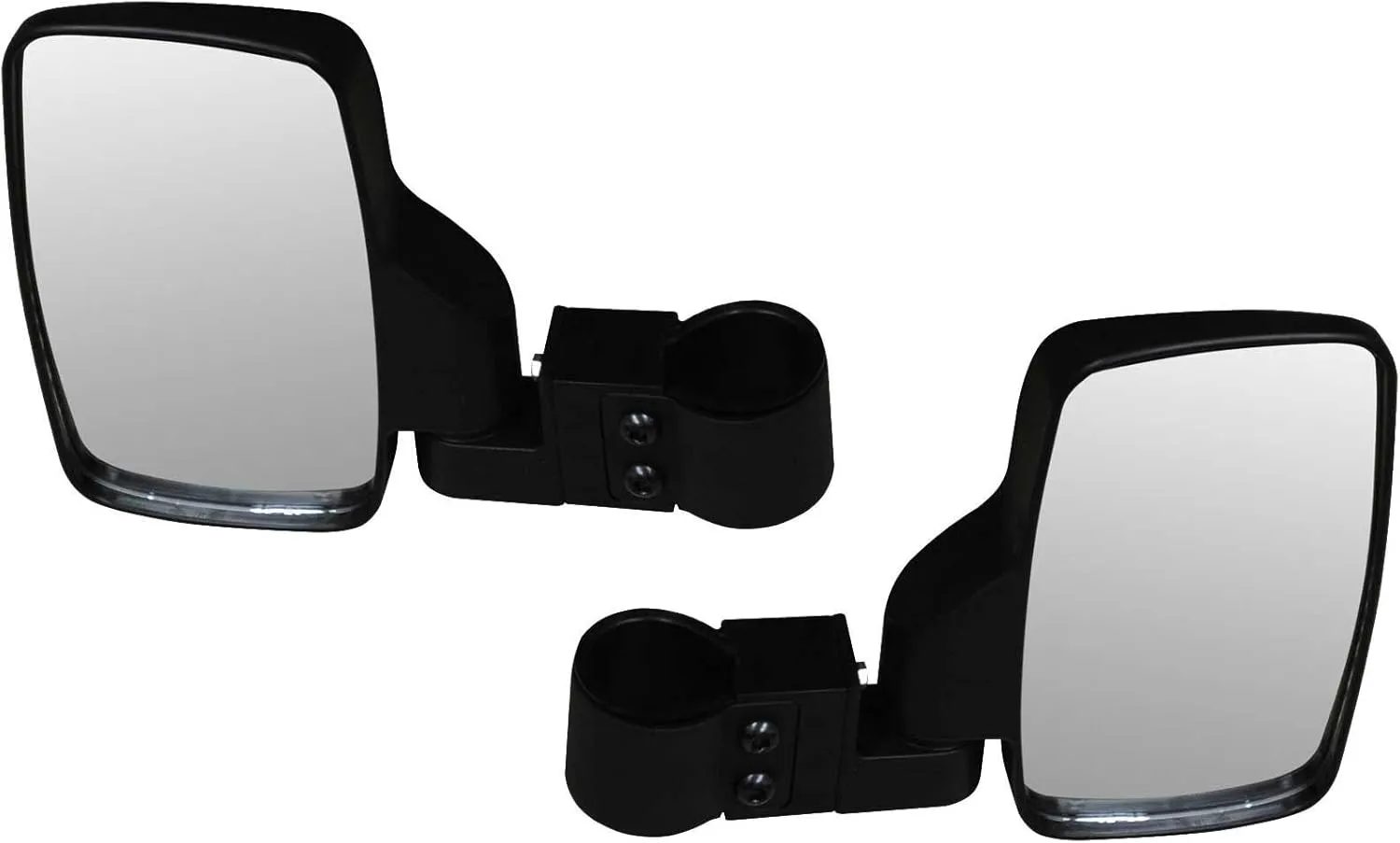 SuperATV Side View Mirrors for Polaris Ranger/RZR/Ace/Kawasaki Teryx/Mule/Honda Pioneer/Can-Am Maverick/Yamaha/CFMOTO/Arctic Cat- See Fitment | Fits 1.75" / 1.875" ROUND Roll Cages