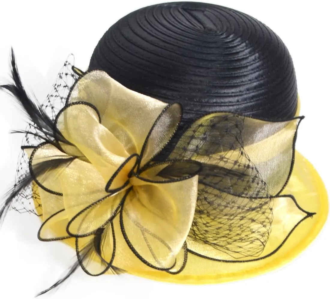 Sweet Cute Cloche Oaks Church Dress Bowler Derby Wedding Hat Party S606-A