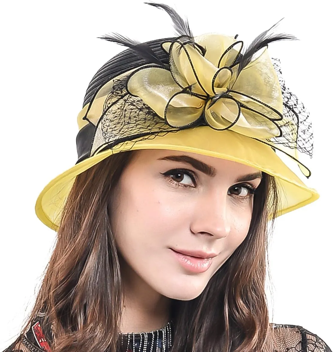 Sweet Cute Cloche Oaks Church Dress Bowler Derby Wedding Hat Party S606-A