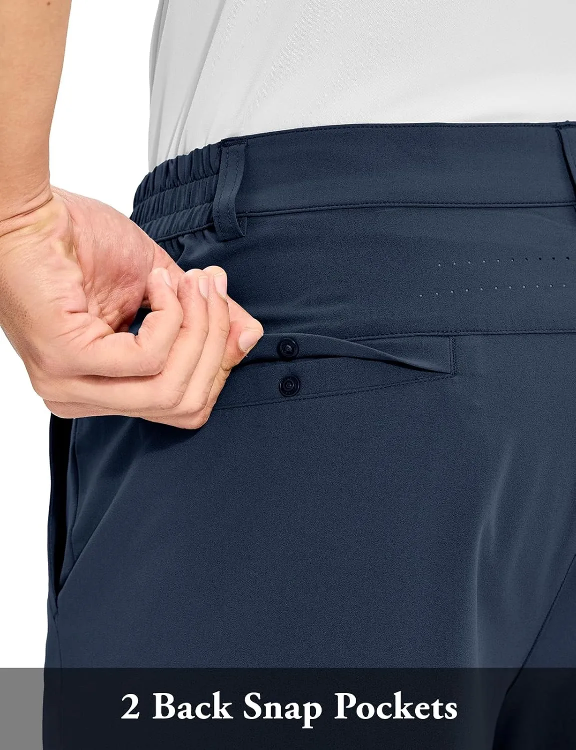 TBMPOY Men's Golf Shorts 10" Quick Dry Lightweight Stretch Dress for Flat Front Work Casual Hiking Shorts with 4 Pockets