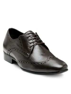 Teakwood Leather Men's Brown Derby Shoes