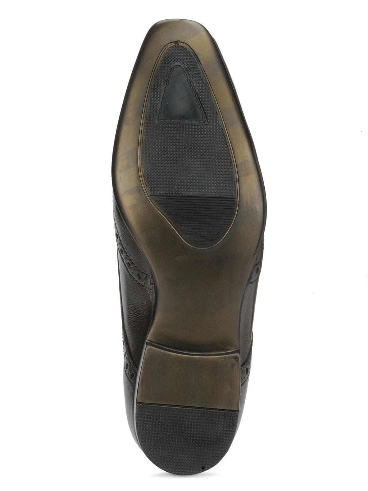 Teakwood Leather Men's Brown Derby Shoes