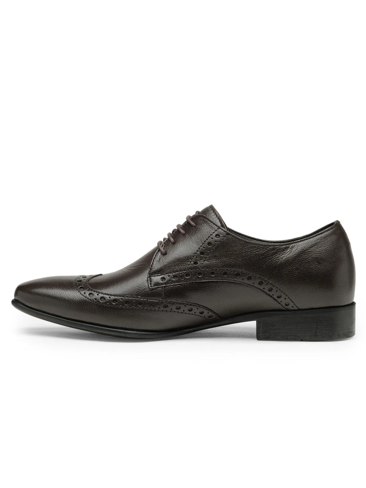 Teakwood Leather Men's Brown Derby Shoes
