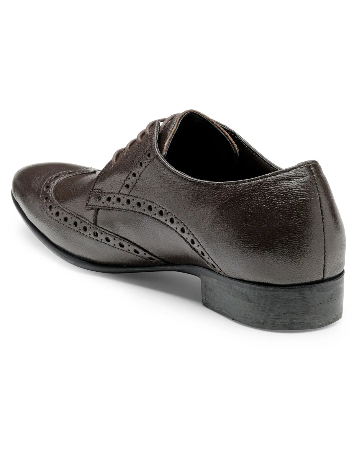 Teakwood Leather Men's Brown Derby Shoes