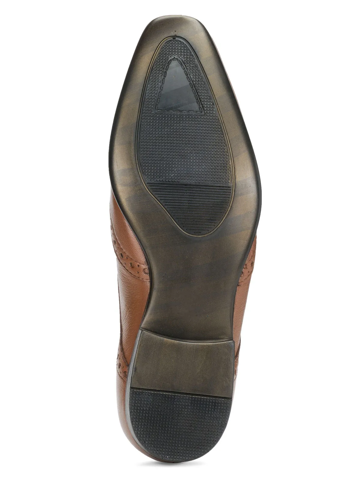 Teakwood Leather Men's Tan Derby Shoes