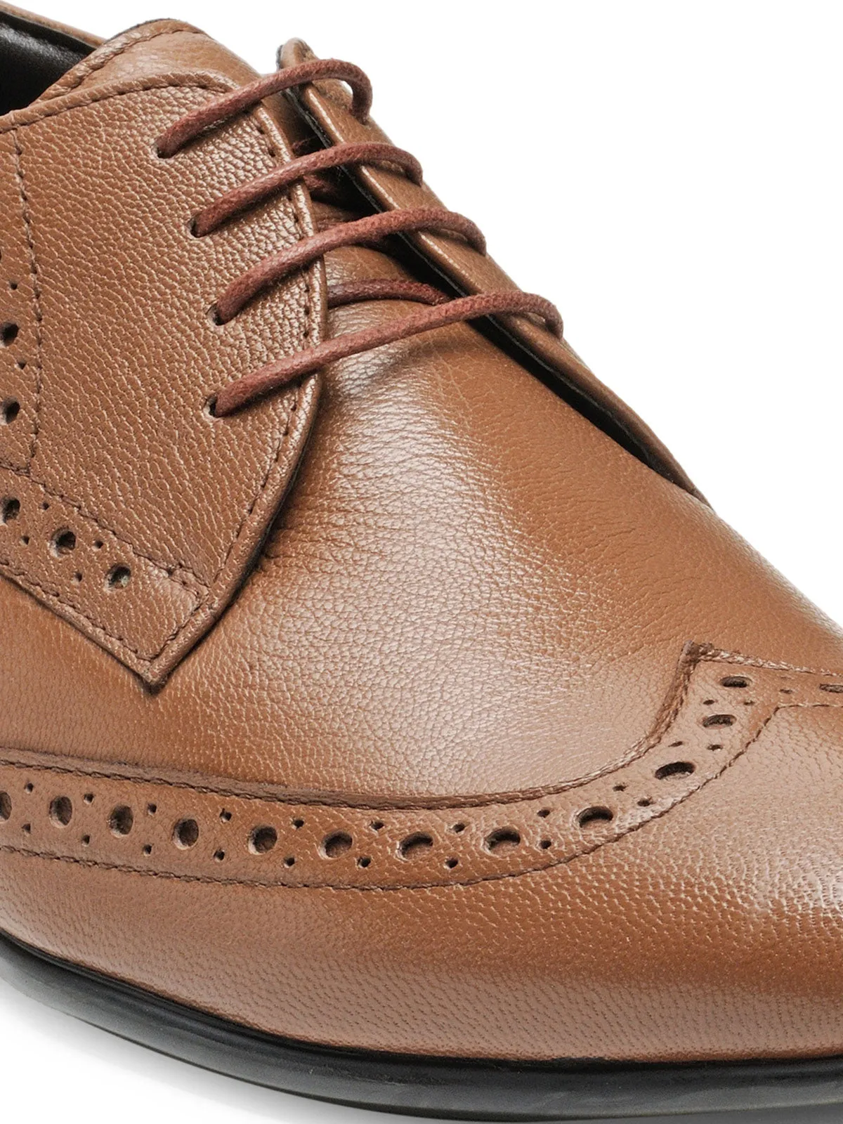 Teakwood Leather Men's Tan Derby Shoes