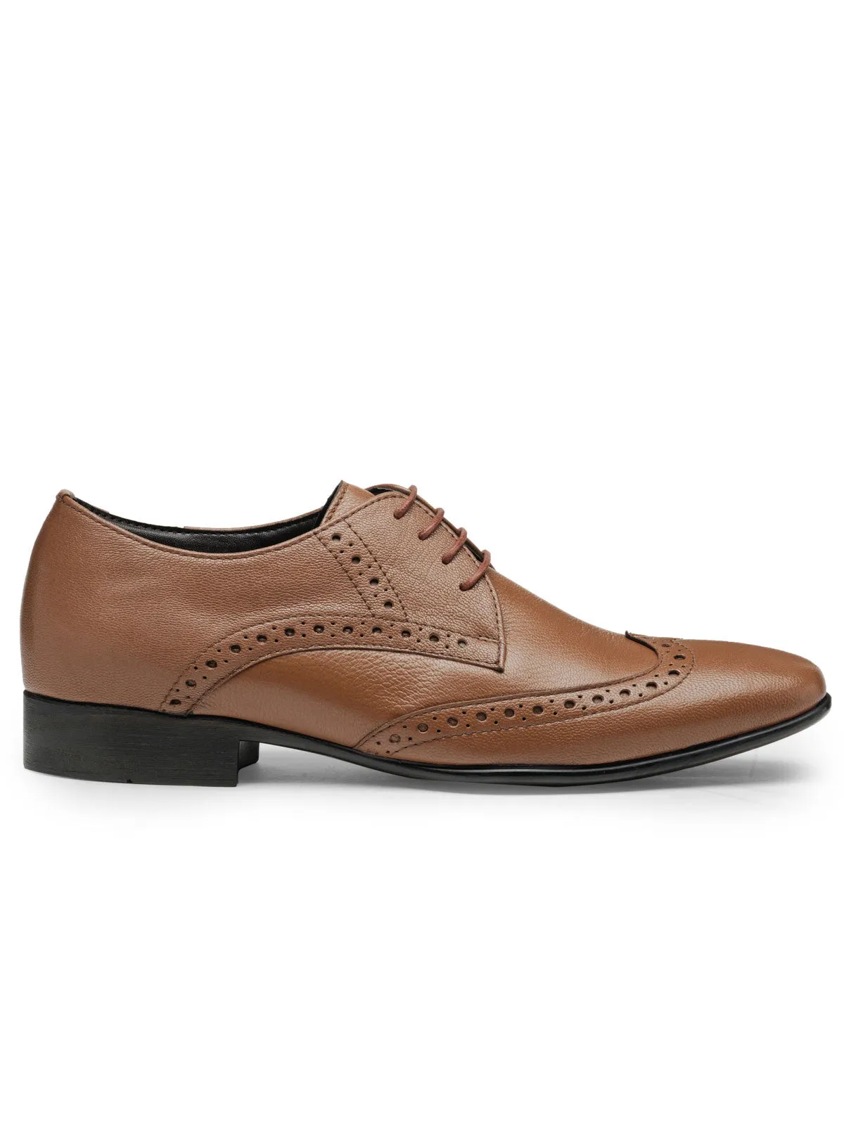 Teakwood Leather Men's Tan Derby Shoes