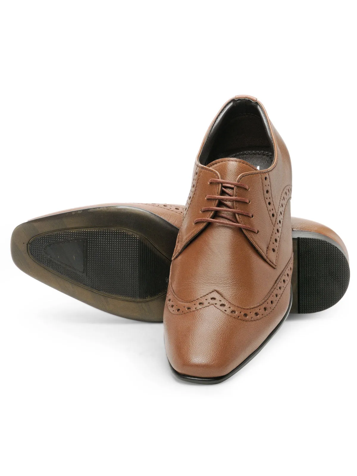 Teakwood Leather Men's Tan Derby Shoes