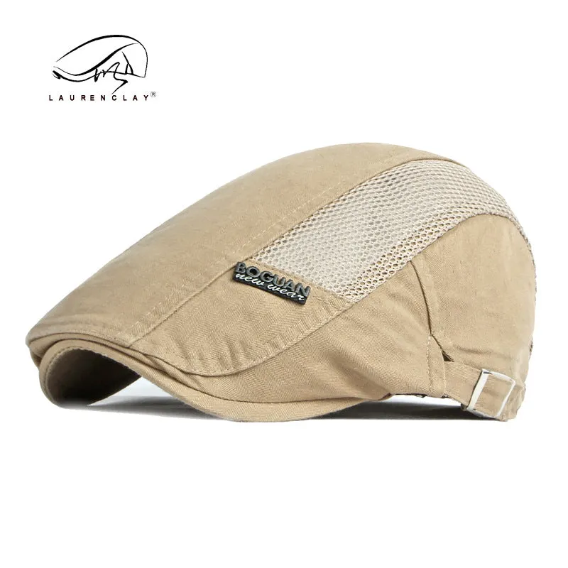 Thin Breathable British Vintage Cotton Beret