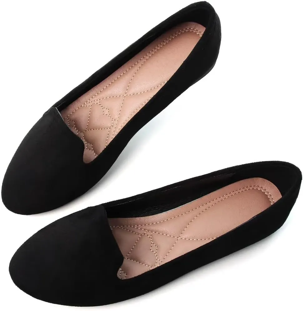 TN TANGNEST Slduv7 Women's Fashion Ballet Flats Pointed Comfortable Slip on Flat Dress Shoes