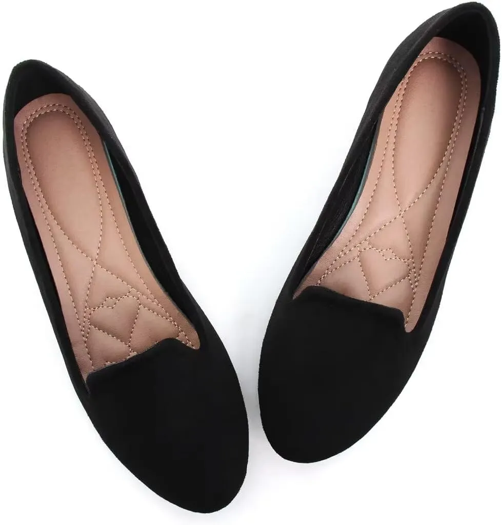 TN TANGNEST Slduv7 Women's Fashion Ballet Flats Pointed Comfortable Slip on Flat Dress Shoes