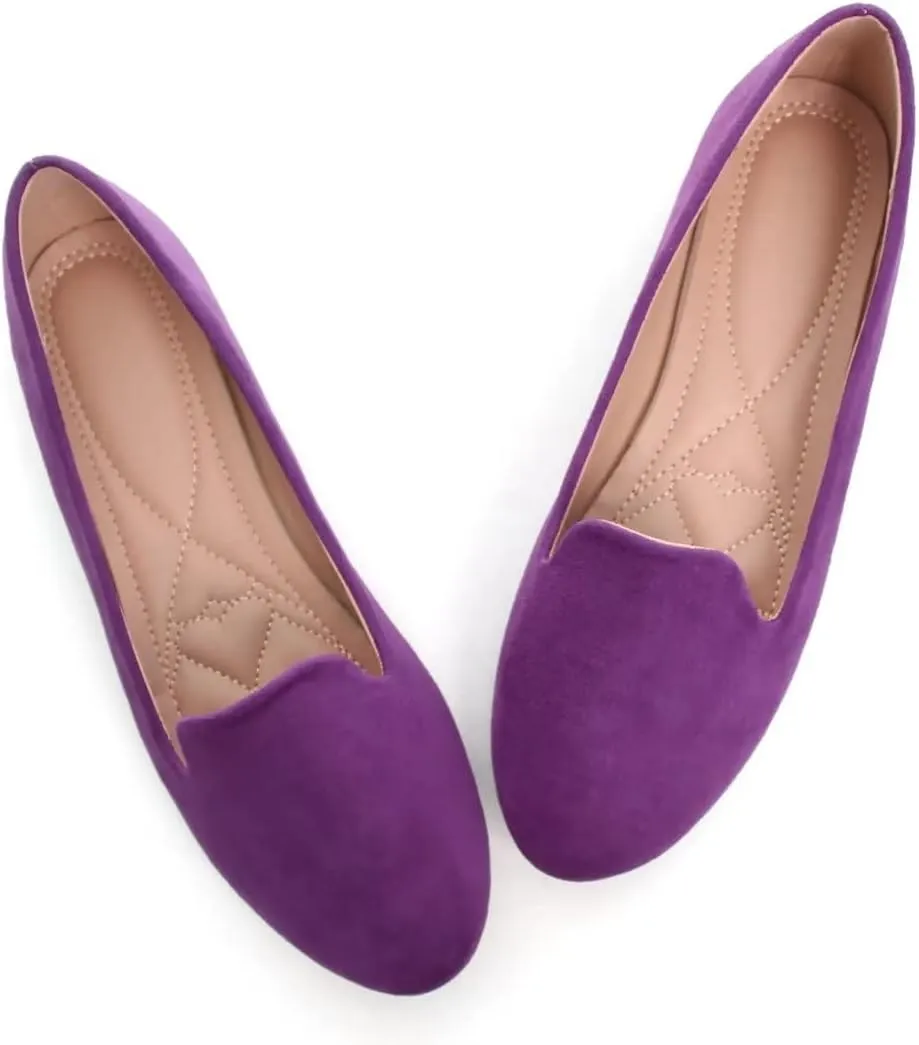 TN TANGNEST Slduv7 Women's Fashion Ballet Flats Pointed Comfortable Slip on Flat Dress Shoes