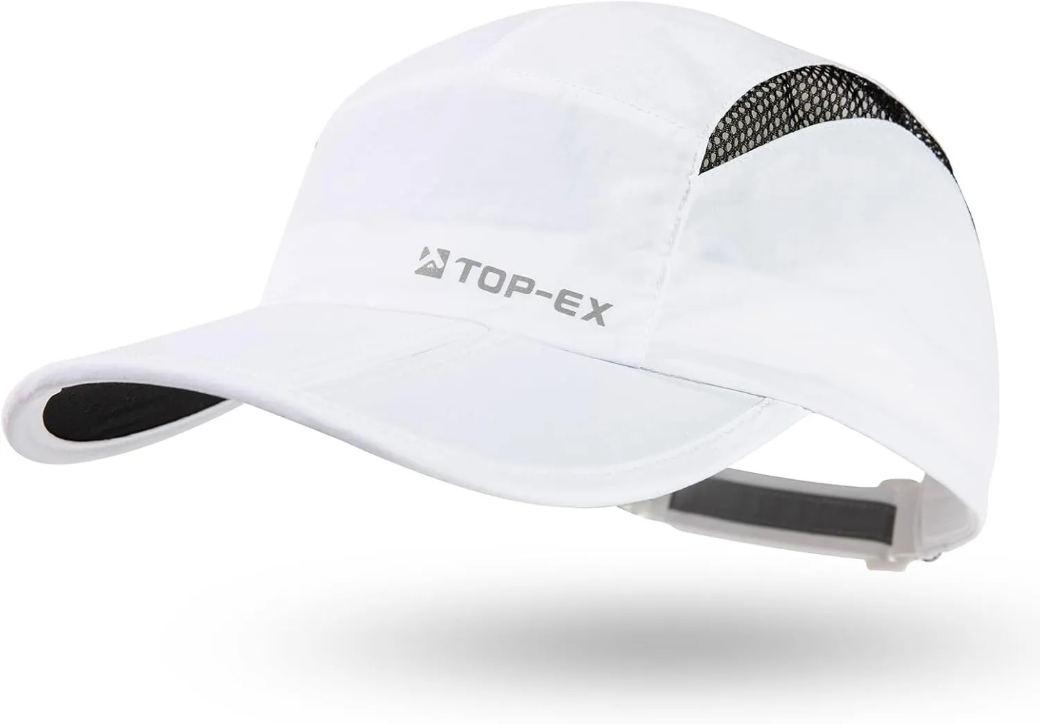 TOP-EX Oversized XL XXL Foldable Reflective Unstructured Design Running Breathable Cooling Quick Dry Baseball Caps