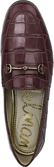 Top selection Don't miss it Stacked Almond On Edelman Heel Berry Toe Fashion Slip Sam Loafers Loraine