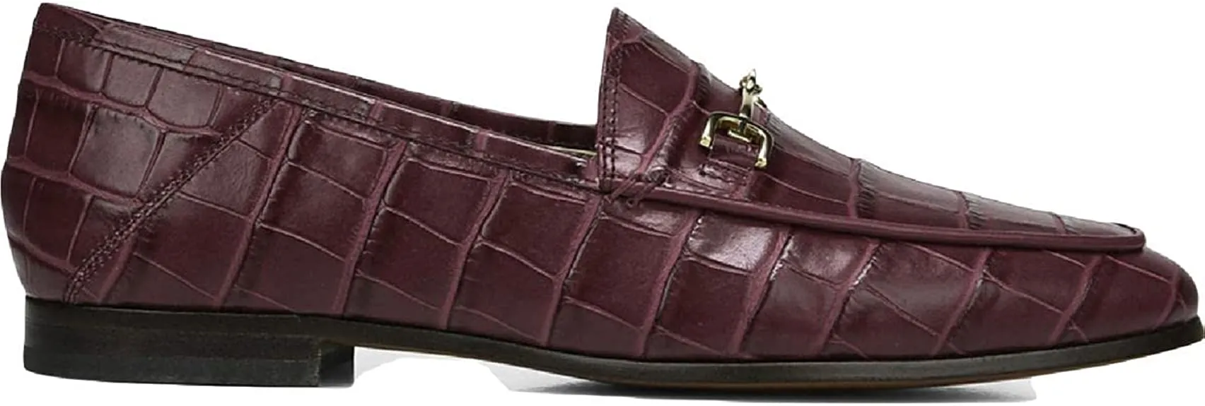 Top selection Don't miss it Stacked Almond On Edelman Heel Berry Toe Fashion Slip Sam Loafers Loraine