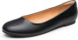 Trary Flats for Women Dressy Comfortable, Ballet Flat,Black Nude Flats Shoes