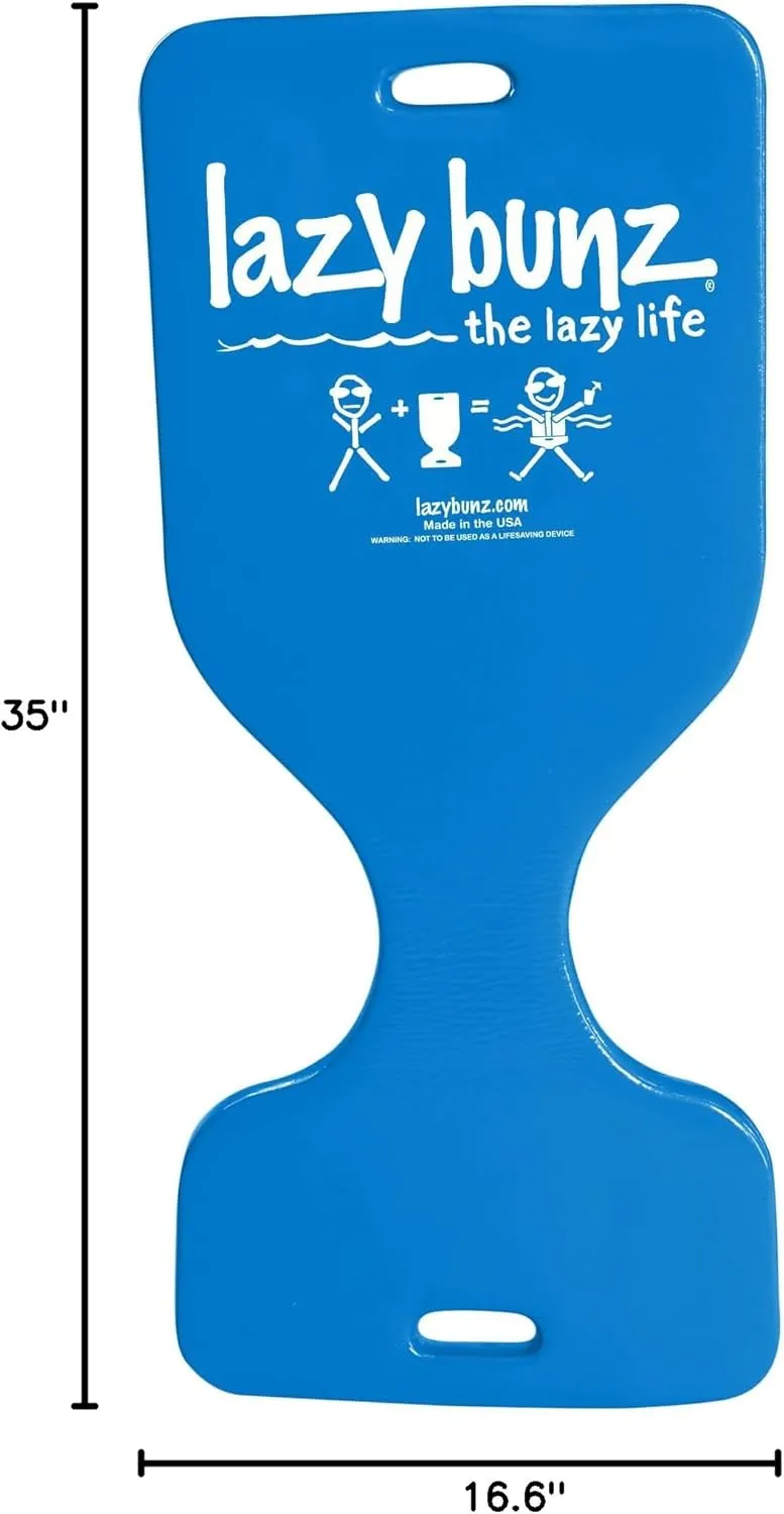 TRC Recreation 8602125 Lazy Bunz 35 Inch Long Adult and Child Reliable Comfortable Saddle Foam Water Resistant Floating Seat and Lounger