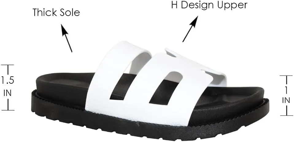 TRENDSUP Gino-24 Comfortable Flat Sandals for Women
