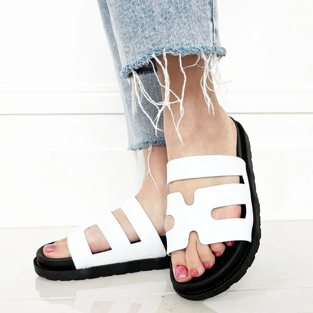 TRENDSUP Gino-24 Comfortable Flat Sandals for Women